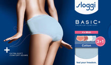 Afbeelding in Gallery-weergave laden, Sloggi Basic+ Midi 3+1 - VERSCHILLENDE KLEURENCOMBINATIES
